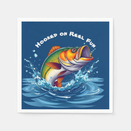 Servilleta De Papel Fish-Hooked on Reel Fun