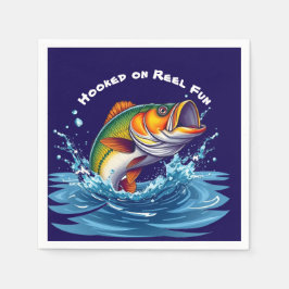 Servilleta De Papel Fish-Hooked on Reel Fun