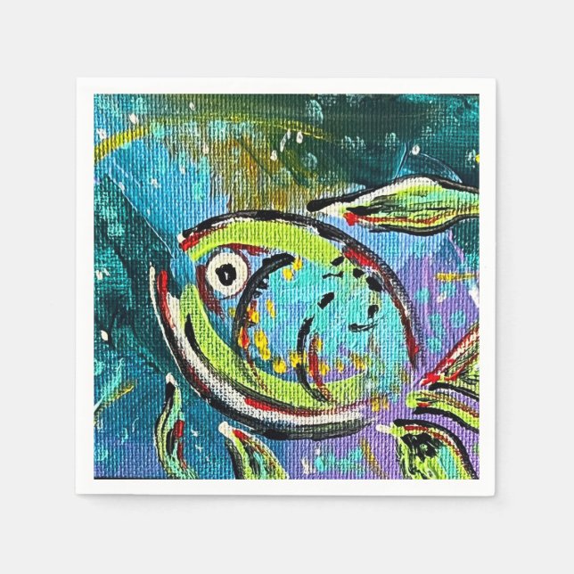 Servilleta De Papel Fish Napkin (Anverso)