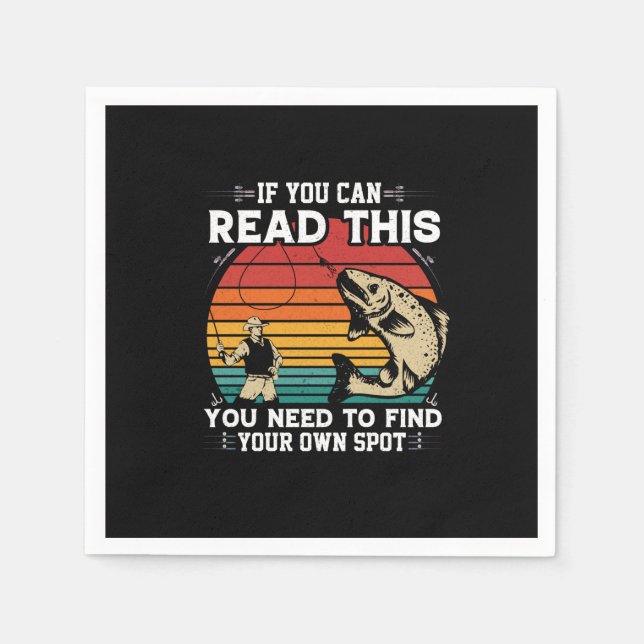 Servilleta De Papel Fisher If You Can Read This (Anverso)