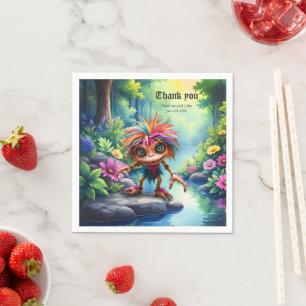 Servilleta De Papel Fizzwiggle el duende travieso del arcoíris.
