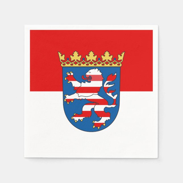 Servilleta De Papel Flag of Hesse Paper Napkins (Anverso)