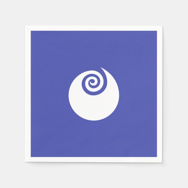 Servilleta De Papel Flag of Ibaraki Prefecture, Japan  (Anverso)