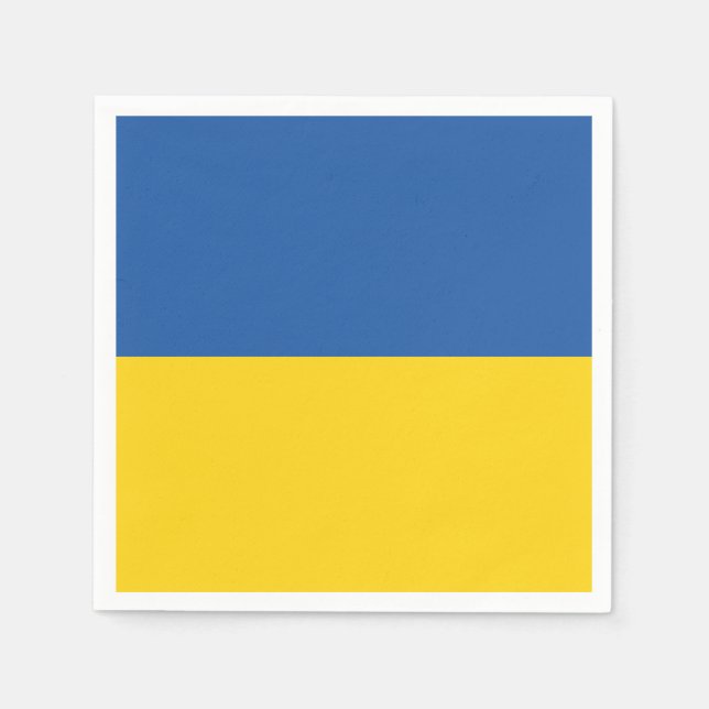 Servilleta De Papel Flag of Ukraine Button (Anverso)