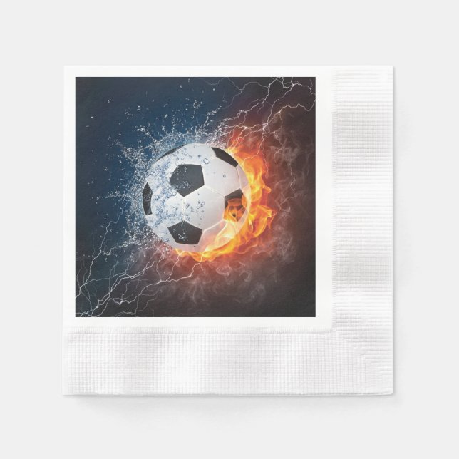 Servilleta De Papel Flamante Cojín decorativo de fútbol/baloncesto de  (Anverso)