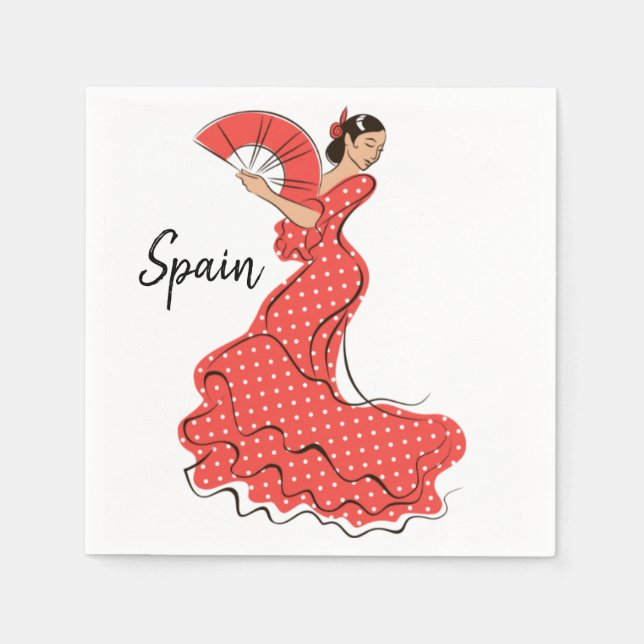 Servilleta De Papel Flamenco (Anverso)