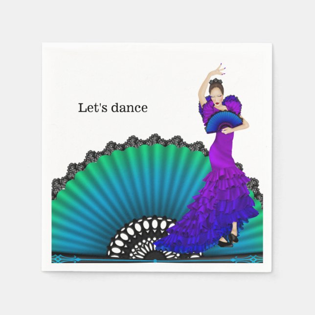 Servilleta De Papel Flamenco (Anverso)