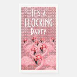 Servilleta De Papel Flamencos con toallas de papel de desfile
