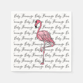 Servilleta De Papel Flamencos | flamingo rosa, ave tropical rosa