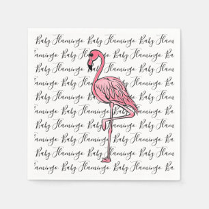 Servilleta De Papel Flamencos   flamingo rosa, ave tropical rosa