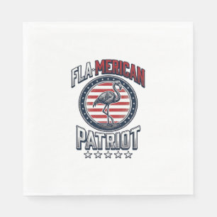 Servilleta De Papel Flamericano Patriota Flamenco Vintage Vector