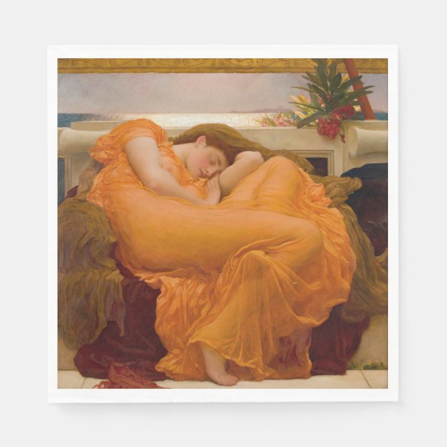 Servilleta De Papel Flaming June (por Frederic Leighton) (Anverso)