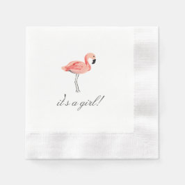 Servilleta De Papel Flamingo Baby Shower