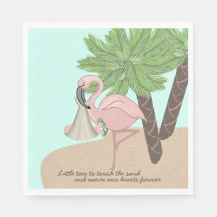 Servilleta De Papel Flamingo Baby Shower