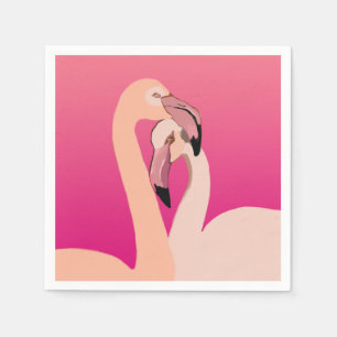 Servilleta De Papel Flamingo Birds Cocktail Paper Napkins