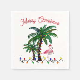 Servilleta De Papel Flamingo Christmas Holiday party