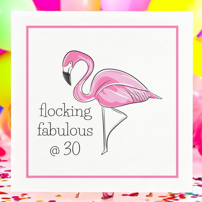 Servilleta De Papel Flamingo en bandadas fabulosas en el Fiesta de los (Subido por el creador)