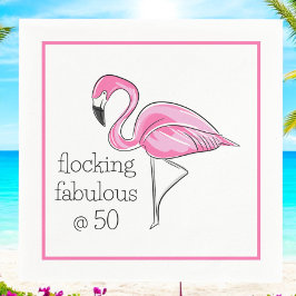 Servilleta De Papel Flamingo en bandadas fabulosas en el Fiesta de los