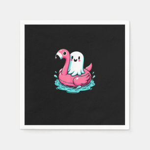 Servilleta De Papel Flamingo Funny Spooky Summer Summerween
