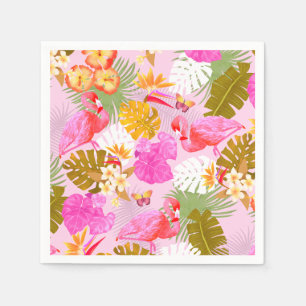 Servilleta De Papel Flamingo Garden Rosa