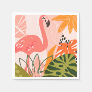 Servilleta De Papel Flamingo II de la Jungla de UA