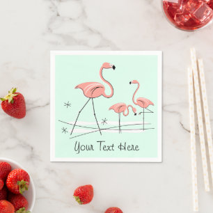 Servilleta De Papel Flamingo Ocean Aqua Trio 2 Toallas de papel de tex