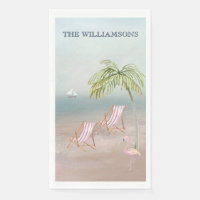 Flamingo Palmeras Personalizadas Ocean Beach