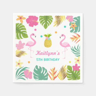 Servilleta De Papel Flamingo Pool Fiesta Fiesta Napkin Flamingo tropic