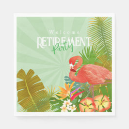 Servilleta De Papel Flamingo Retirement Green