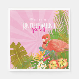 Servilleta De Papel Flamingo Retirement Pink