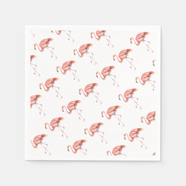 Servilleta De Papel Flamingo rosa (Anverso)