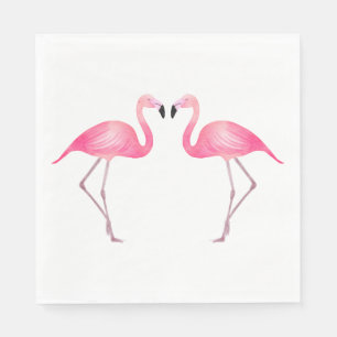 Servilleta De Papel Flamingo Rosa Boda Tropical Bridal Shower Luau