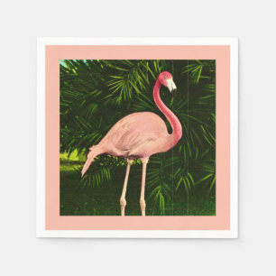 Servilleta De Papel Flamingo rosa elegante