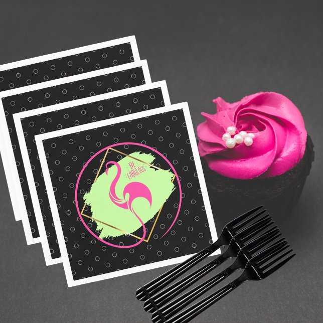 Servilleta De Papel Flamingo Rosa Sea Fabuloso Inspirador (Subido por el creador)