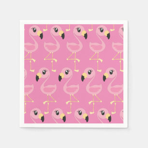 Servilleta De Papel Flamingo rosa Tropical Napkins Fiesta de cumpleaño