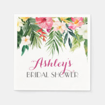 Flamingo Tropical Hermosas servilletas Florales Am