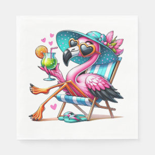 Servilleta De Papel Flamingo verano fresco