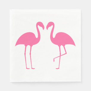 Servilleta De Papel Flamingos Rosas Boda, Desayuno Nupcial Luau Verano