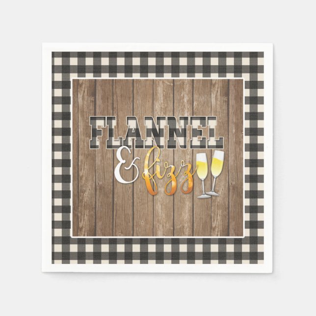 Servilleta de papel Flannel y Fizz - Blanco - Made (Anverso)