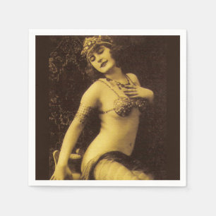 Servilleta De Papel Flapper en Sepia 1