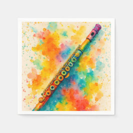 Servilleta De Papel Flauta acuática vibrante