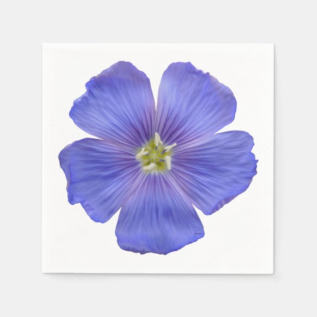 Servilleta De Papel Flaux azul #1 (Anverso)