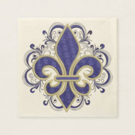 Servilleta De Papel Fleur de Lis Fine Vintage Floral