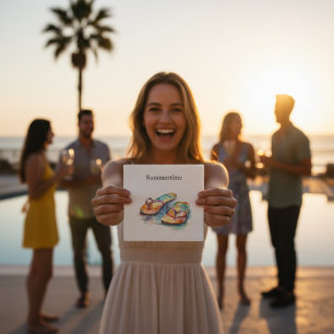 Servilleta De Papel Flip Flops de arrecife arco iris, personalizado