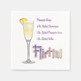 Servilleta De Papel Flirtini Piña Mimosa Cocktail Receta Arte