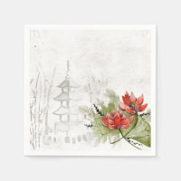 flor asiática de papel