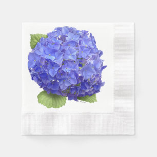 Servilleta De Papel Flor azul del Hydrangea