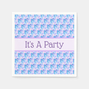 Servilleta De Papel Flor azul violeta de bonito