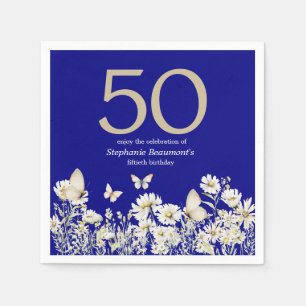 Servilleta De Papel Flor blanca de mujer sorprende 50 años