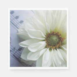 Servilleta De Papel Flor blanca en la música